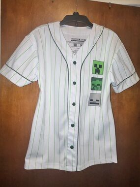 MAD Engine White Jersey with Lime Green Pinstripes